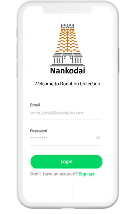 Temple Donation App Dashboard
