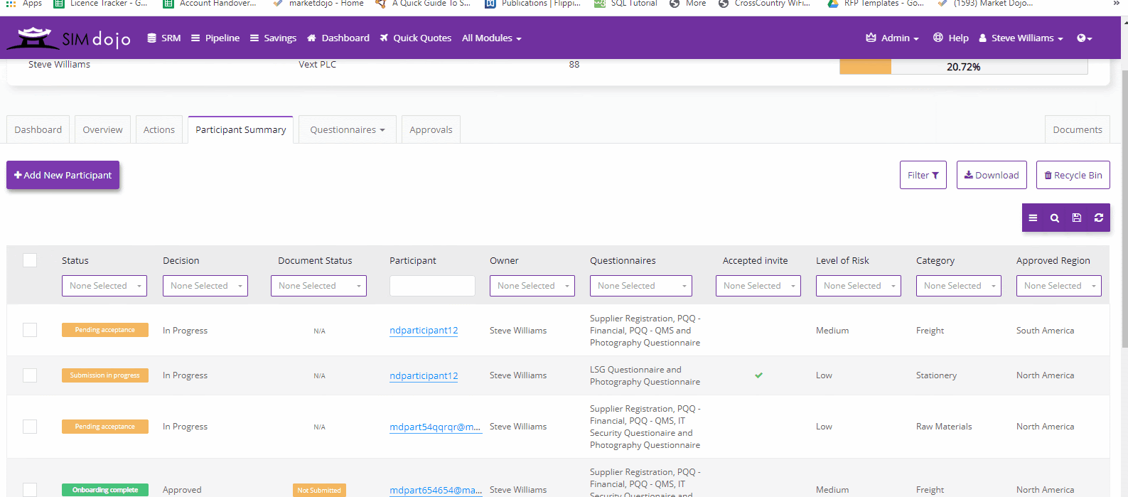 Supplier Management Dashboard